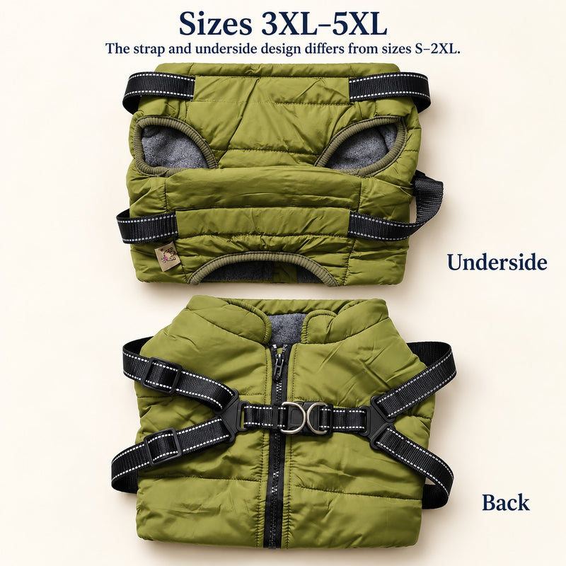Design of sizes 3XL to 5XL, underside and back